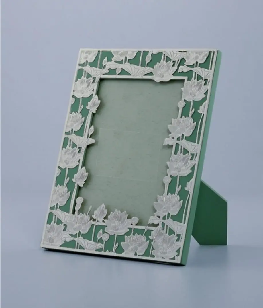 Green Floral Photo Frame